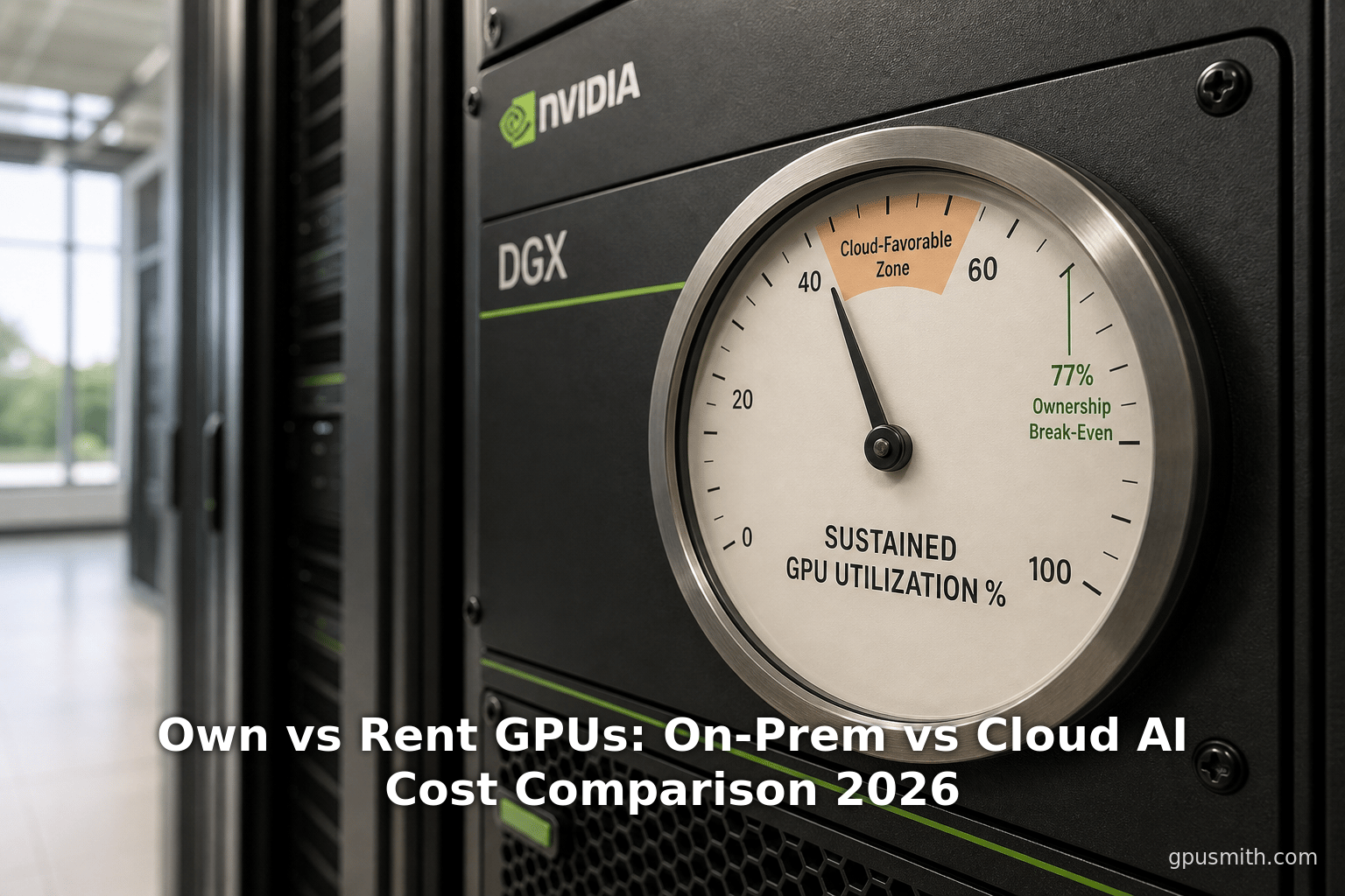 Own vs Rent GPUs: On-Prem vs Cloud AI Cost Comparison 2026