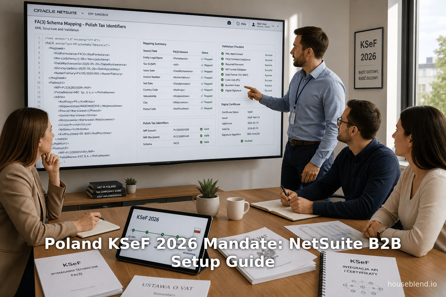 Poland KSeF 2026 Mandate: NetSuite B2B Setup Guide