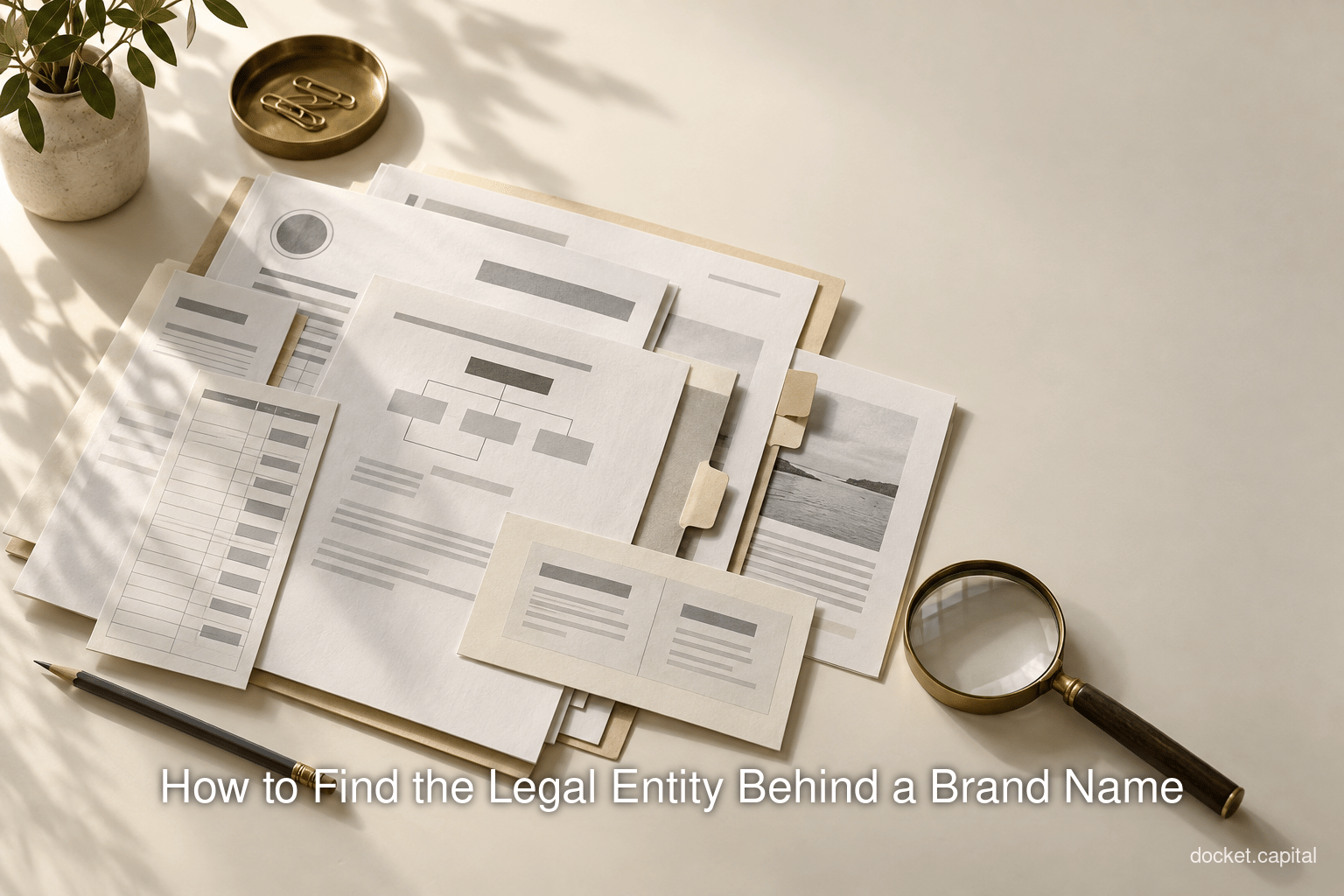 How to Find the Legal Entity Behind a Brand Name