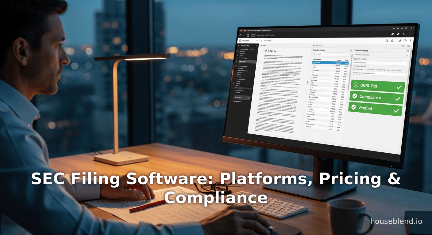 Logiciels de dépôt SEC : plateformes, tarifs et conformité