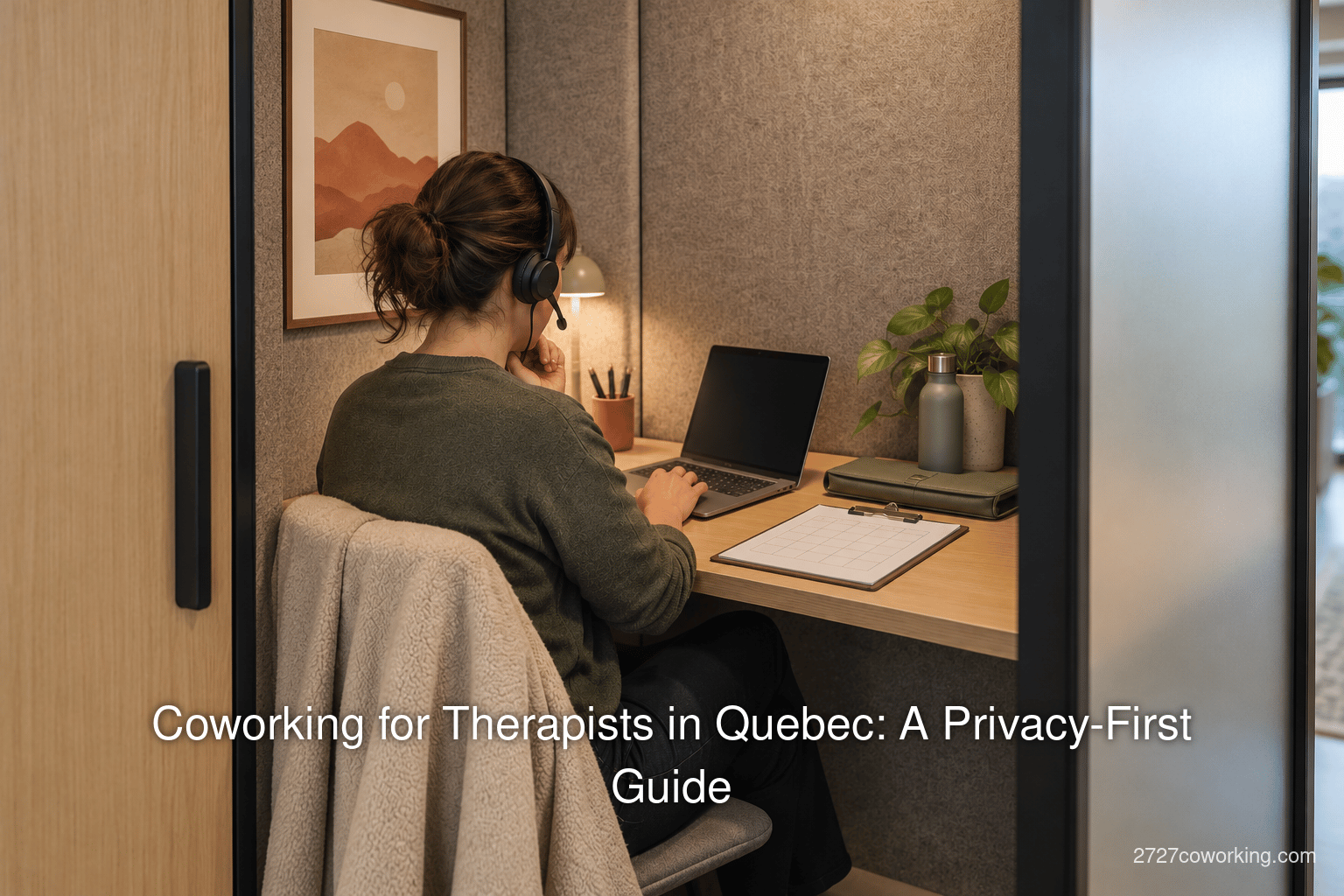 Coworking for Therapists in Quebec: A Privacy-First Guide