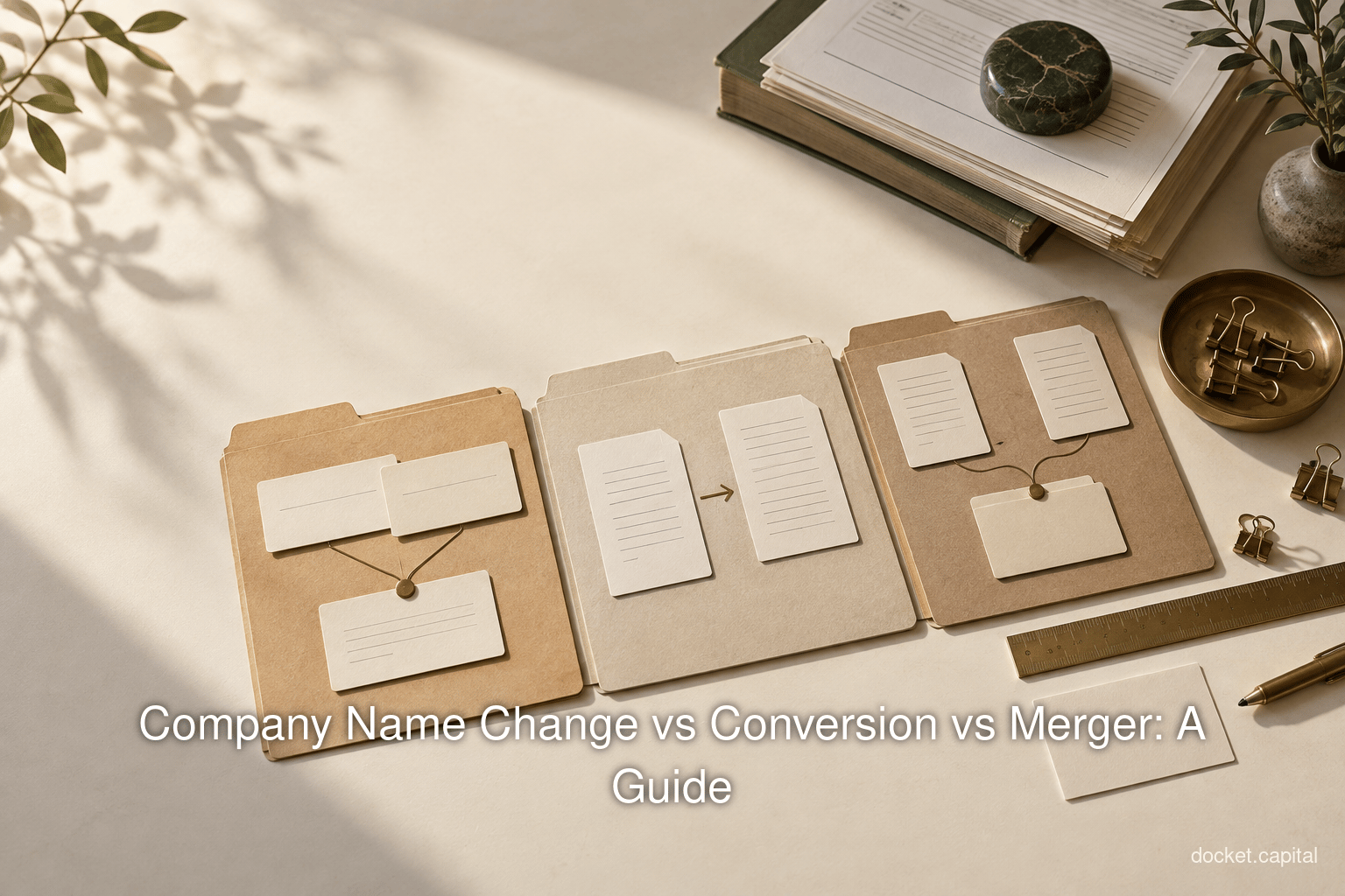 Company Name Change vs Conversion vs Merger: A Guide