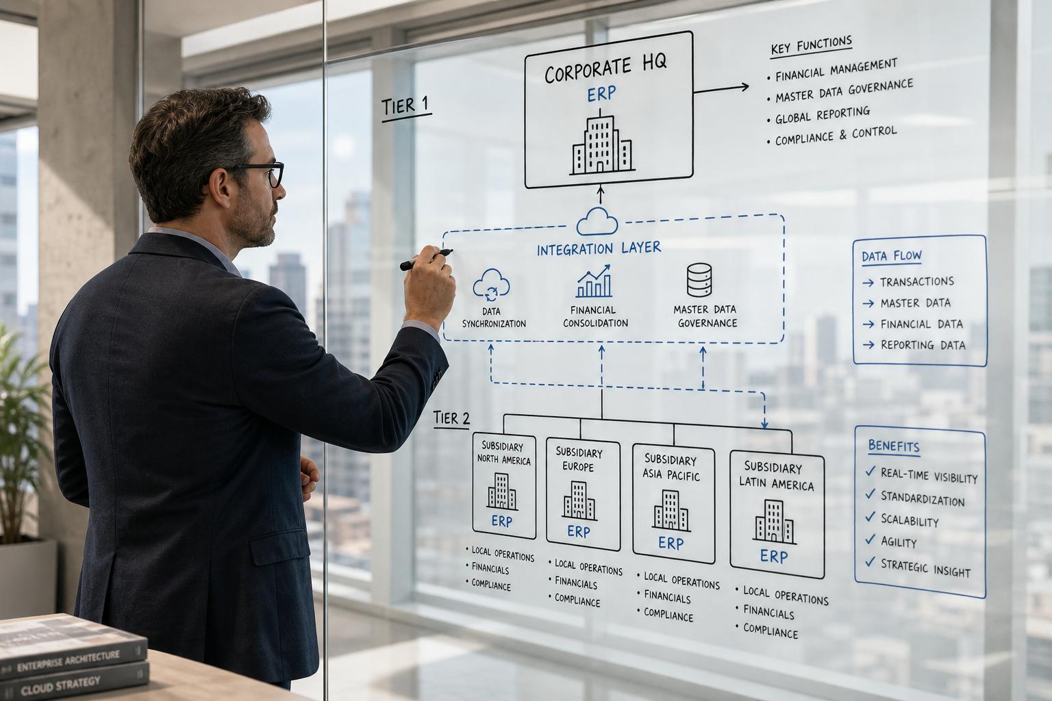Architecture ERP à deux niveaux : Intégration NetSuite et SAP