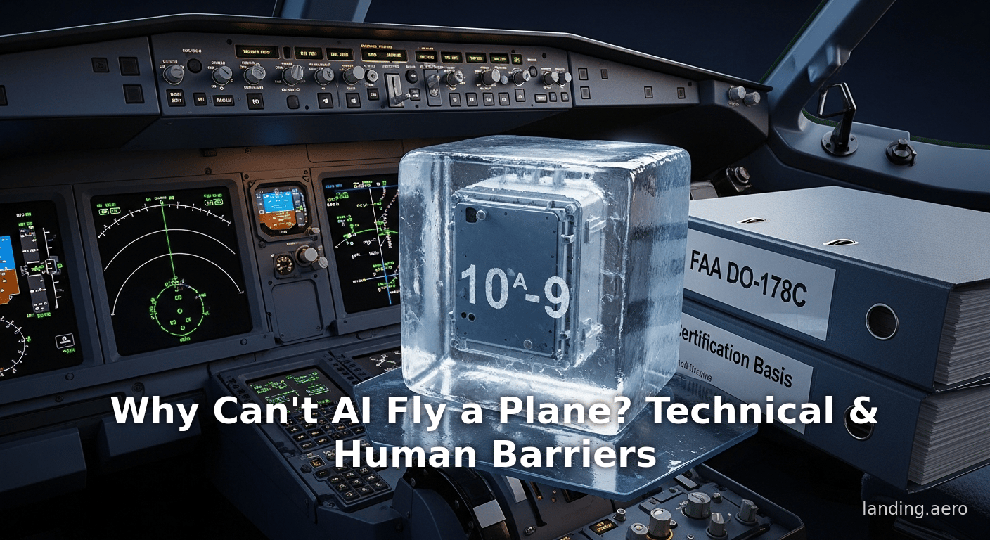 Why Can't AI Fly a Plane? Technical & Human Barriers
