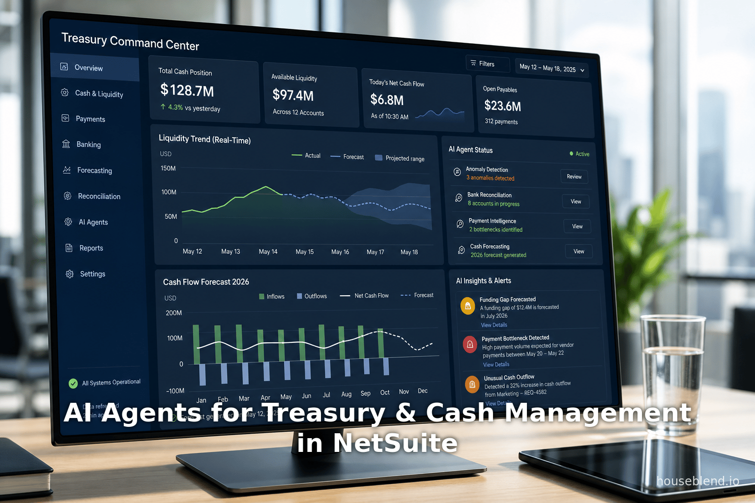 AI Agents for Treasury & Cash Management in NetSuite