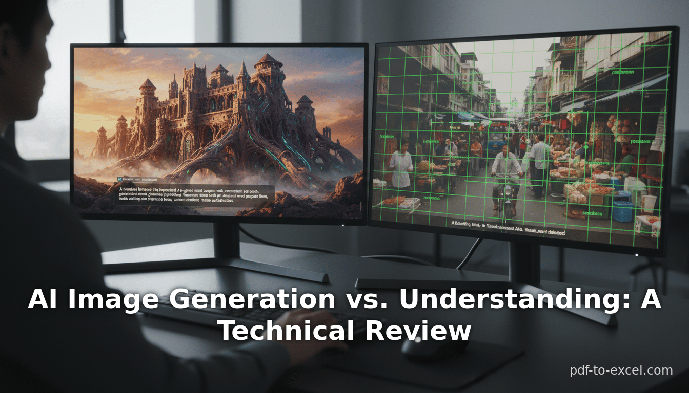 AI Image Generation vs. Understanding: A Technical Review