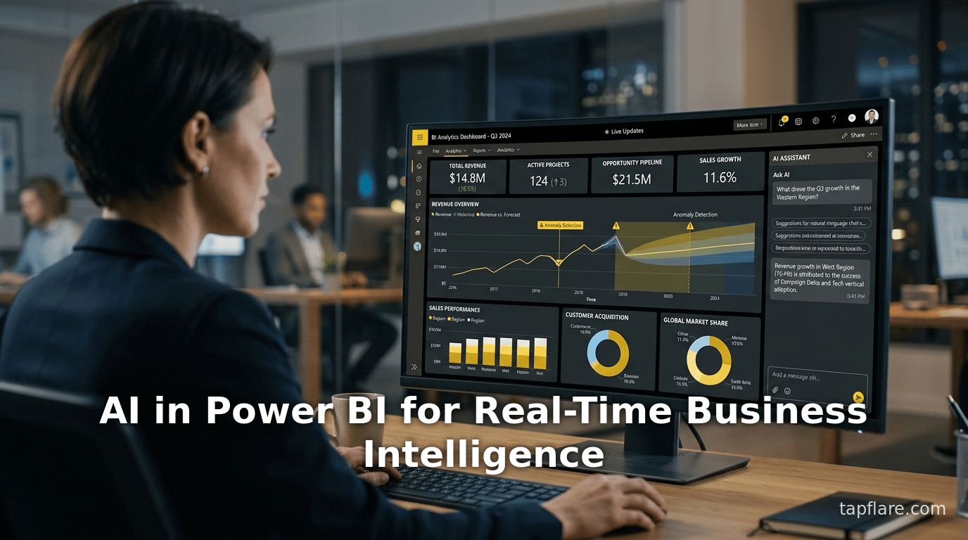 AI in Power BI for Real-Time Business Intelligence