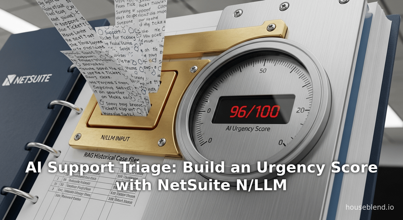 AI Support Triage: Build an Urgency Score with NetSuite N/LLM