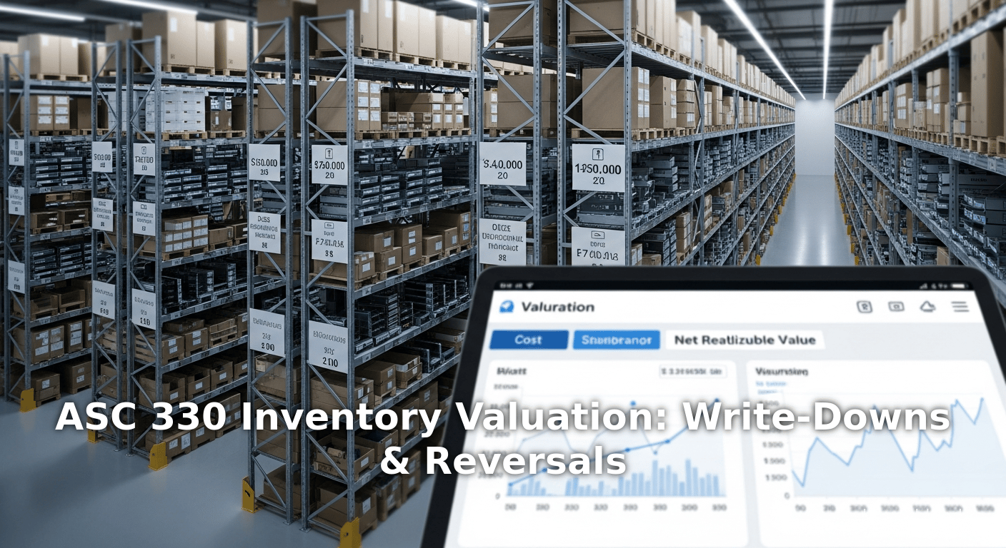 ASC 330 Inventory Valuation: Write-Downs & Reversals