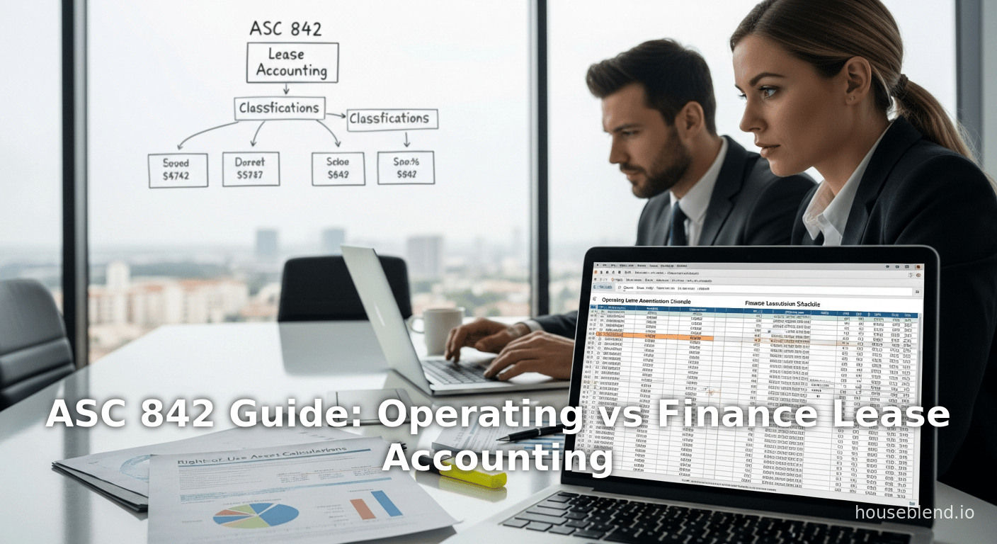 ASC 842 Guide: Operating vs Finance Lease Accounting
