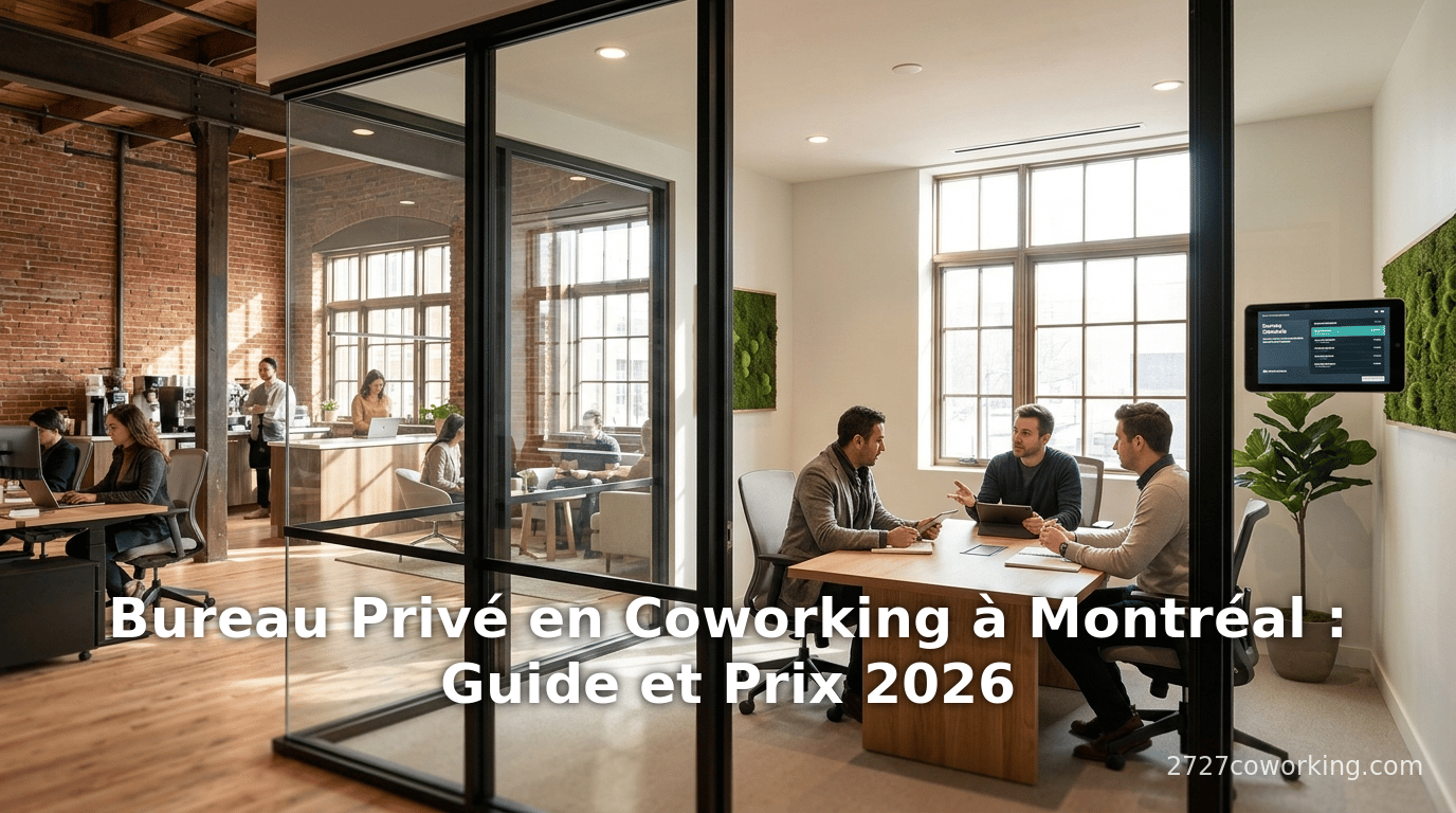 Bureau Privé en Coworking à Montréal : Guide et Prix 2026