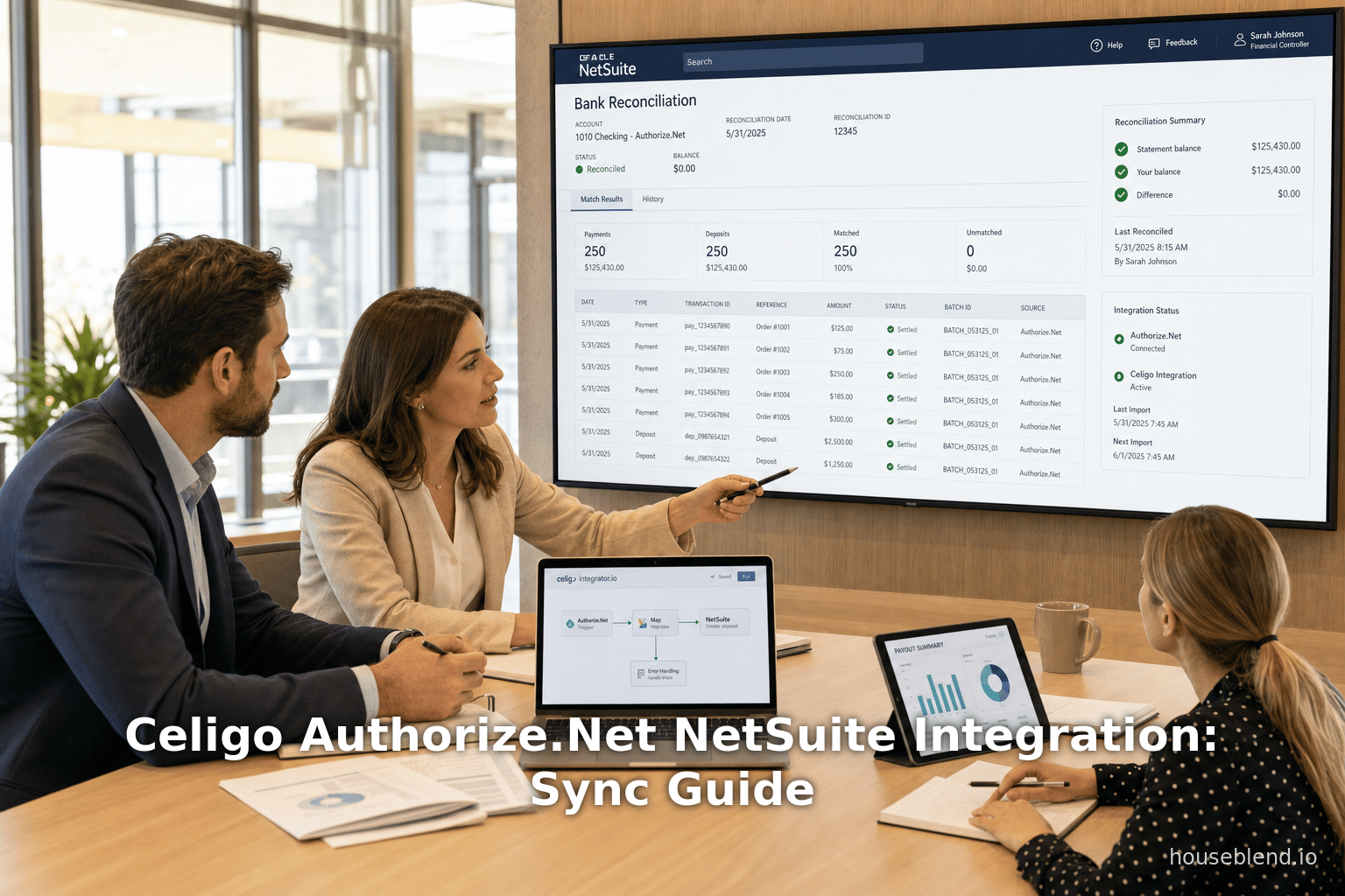 Celigo Authorize.Net NetSuite Integration: Sync Guide