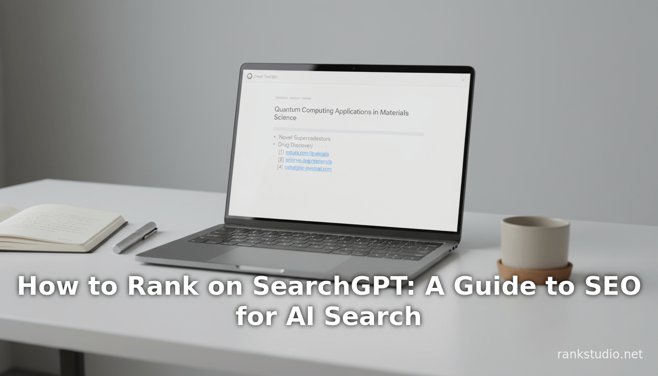 How to Rank on SearchGPT: A Guide to SEO for AI Search