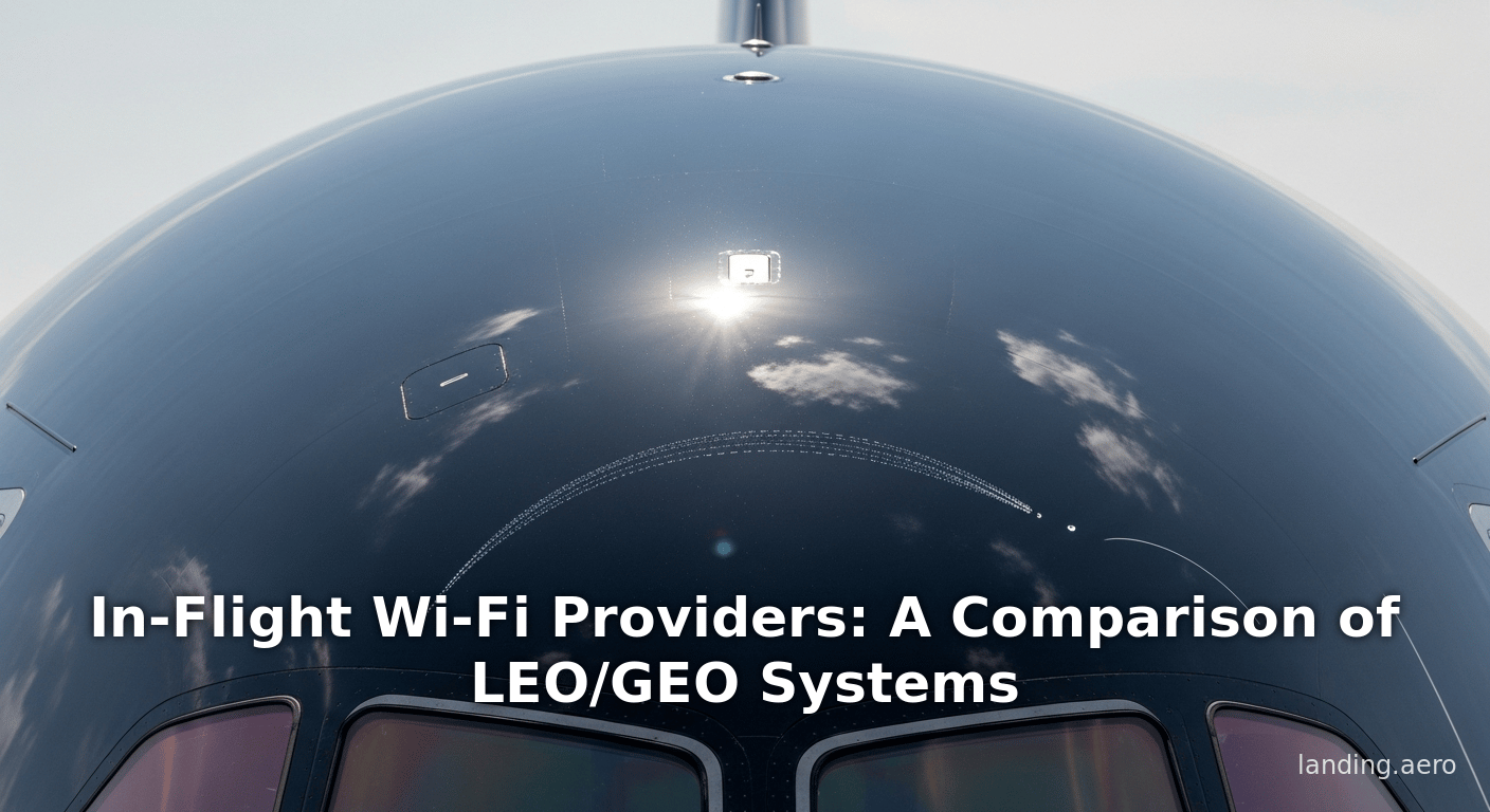 In-Flight Wi-Fi Providers: A Comparison of LEO/GEO Systems