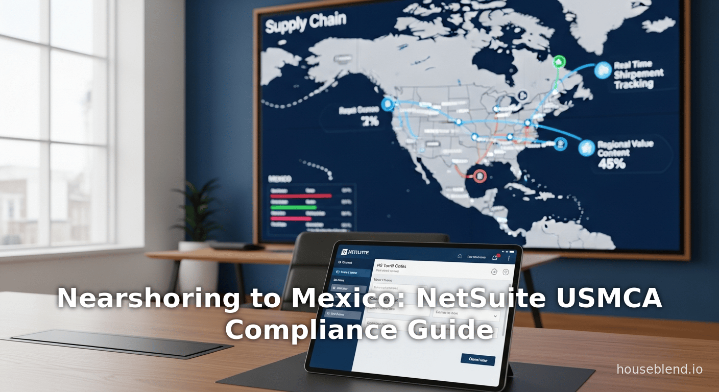 Nearshoring to Mexico: NetSuite USMCA Compliance Guide