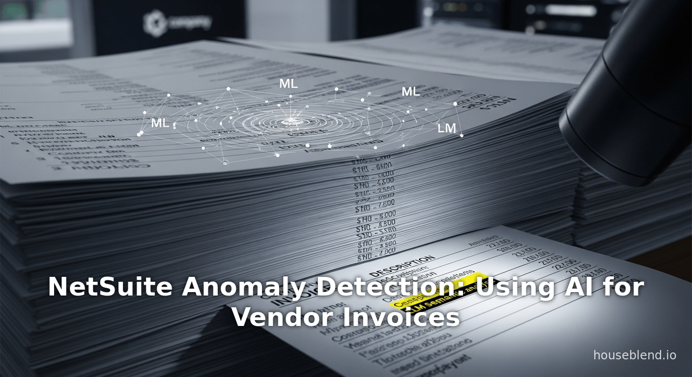 NetSuite Anomaly Detection: Using AI for Vendor Invoices