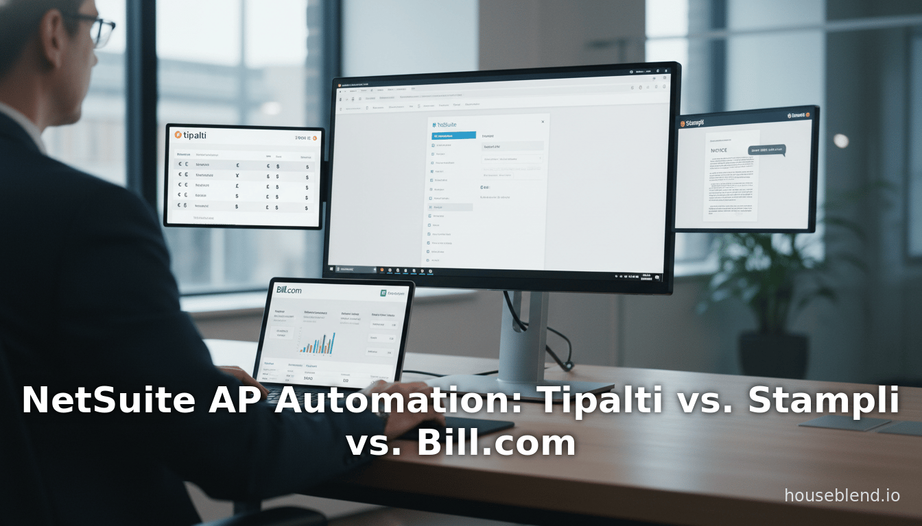 NetSuite AP Automation: Tipalti vs. Stampli vs. Bill.com