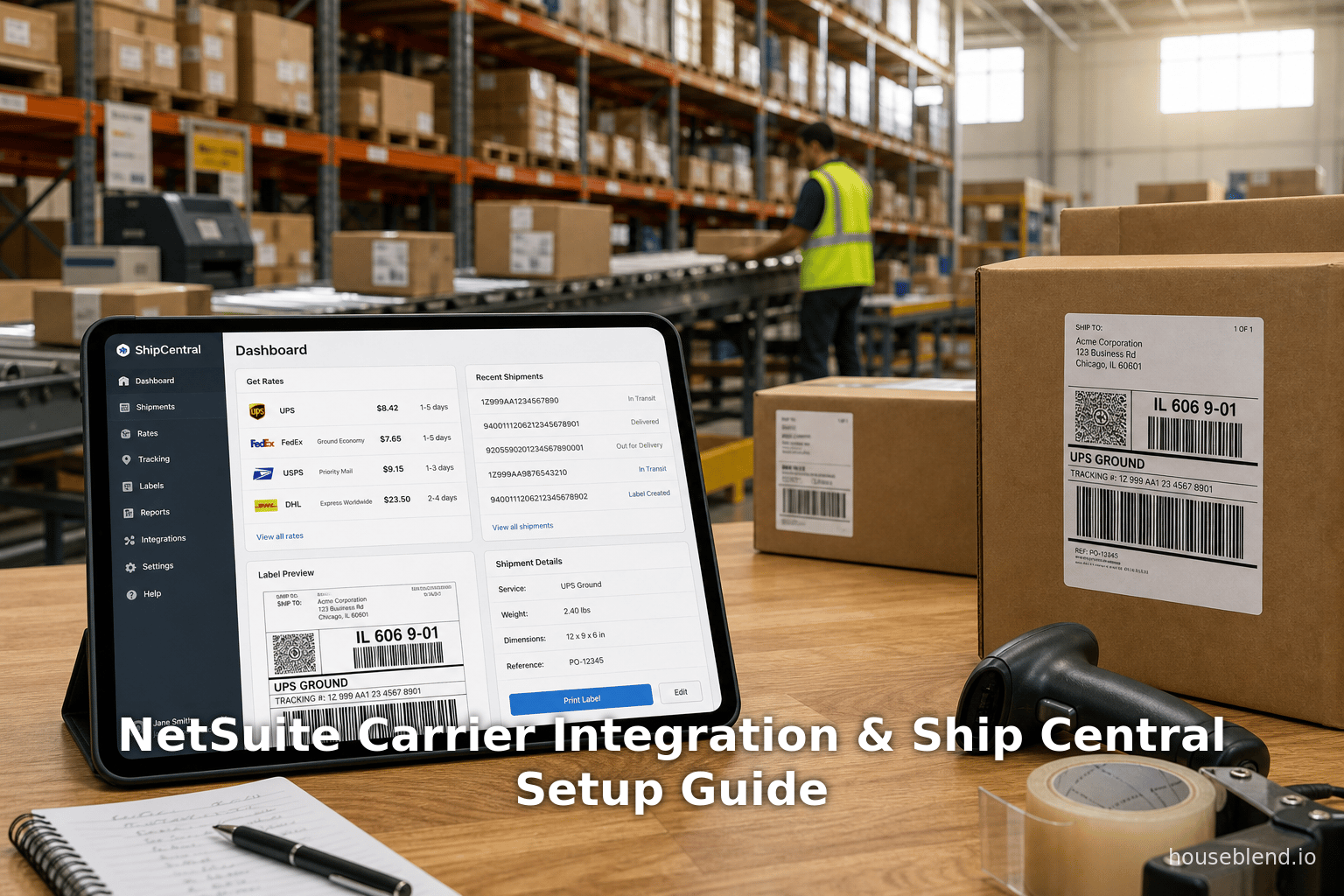 NetSuite Carrier Integration & Ship Central Setup Guide