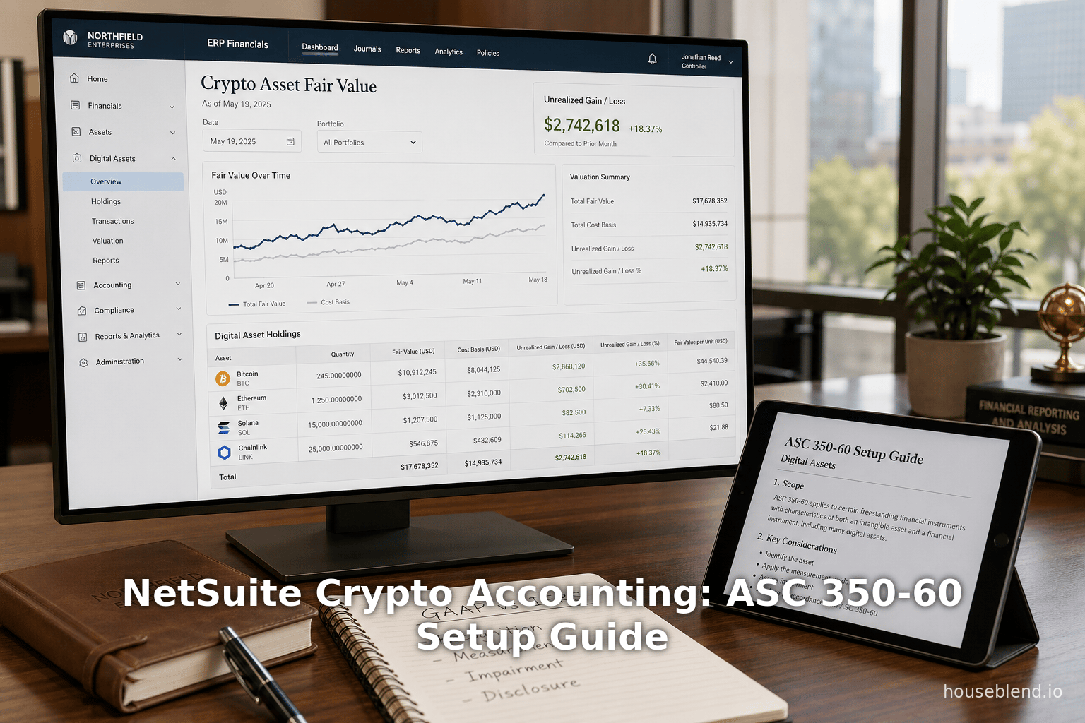 NetSuite Crypto Accounting: ASC 350-60 Setup Guide