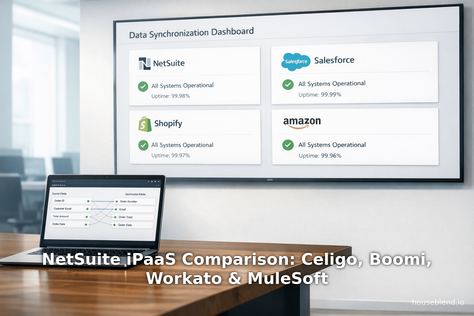 NetSuite iPaaS Comparison: Celigo, Boomi, Workato & MuleSoft
