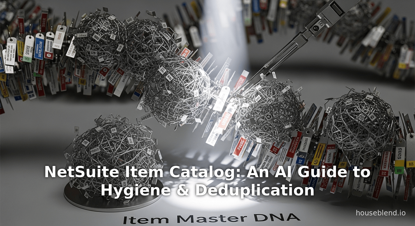 NetSuite Item Catalog: An AI Guide to Hygiene & Deduplication