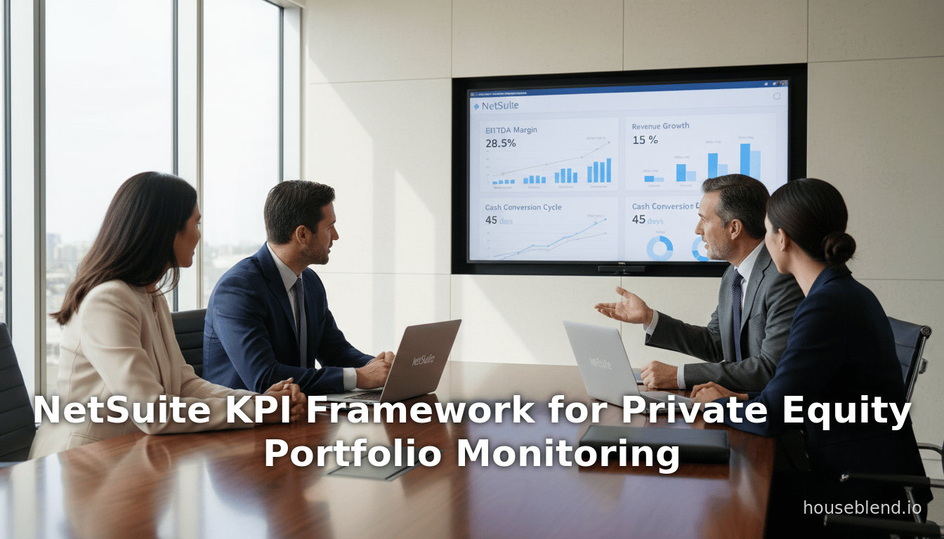NetSuite KPI Framework for Private Equity Portfolio Monitoring