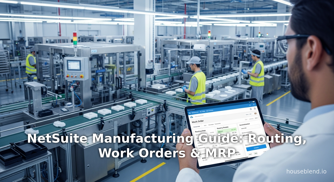 NetSuite Manufacturing Guide: Routing, Work Orders & MRP