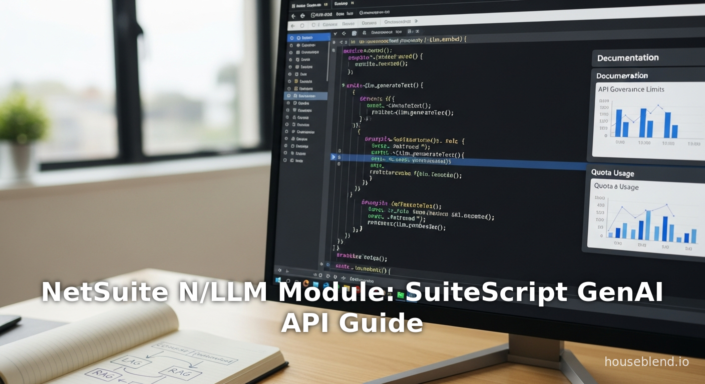 Module NetSuite N/LLM : Guide de l'API GenAI SuiteScript
