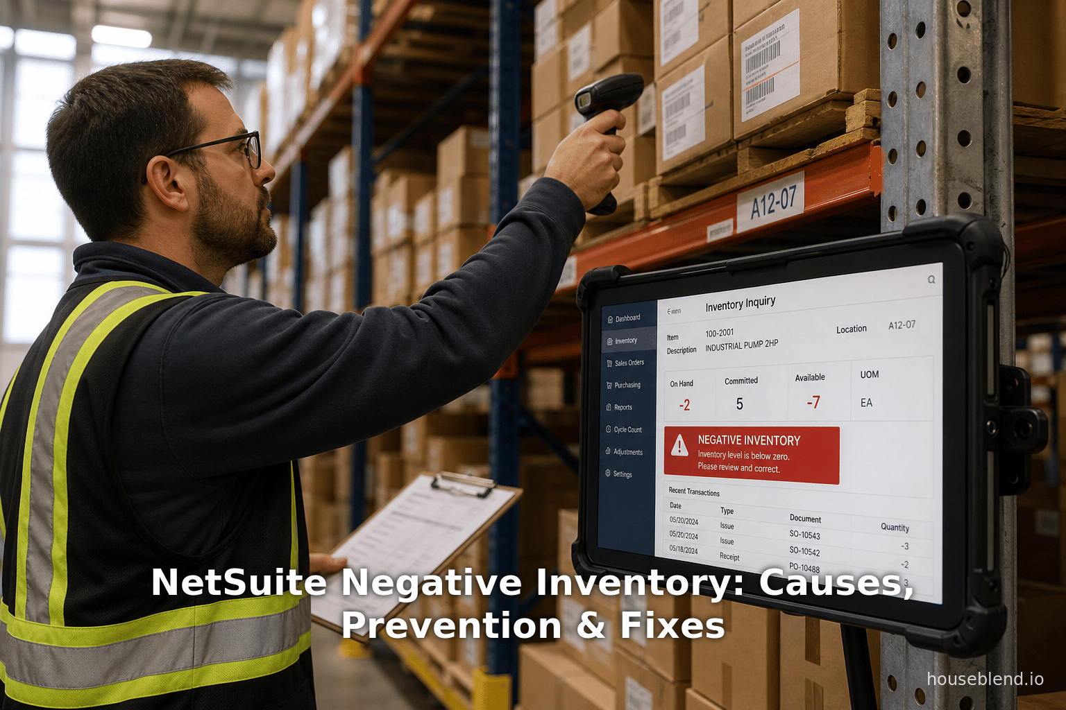 NetSuite Negative Inventory: Causes, Prevention & Fixes