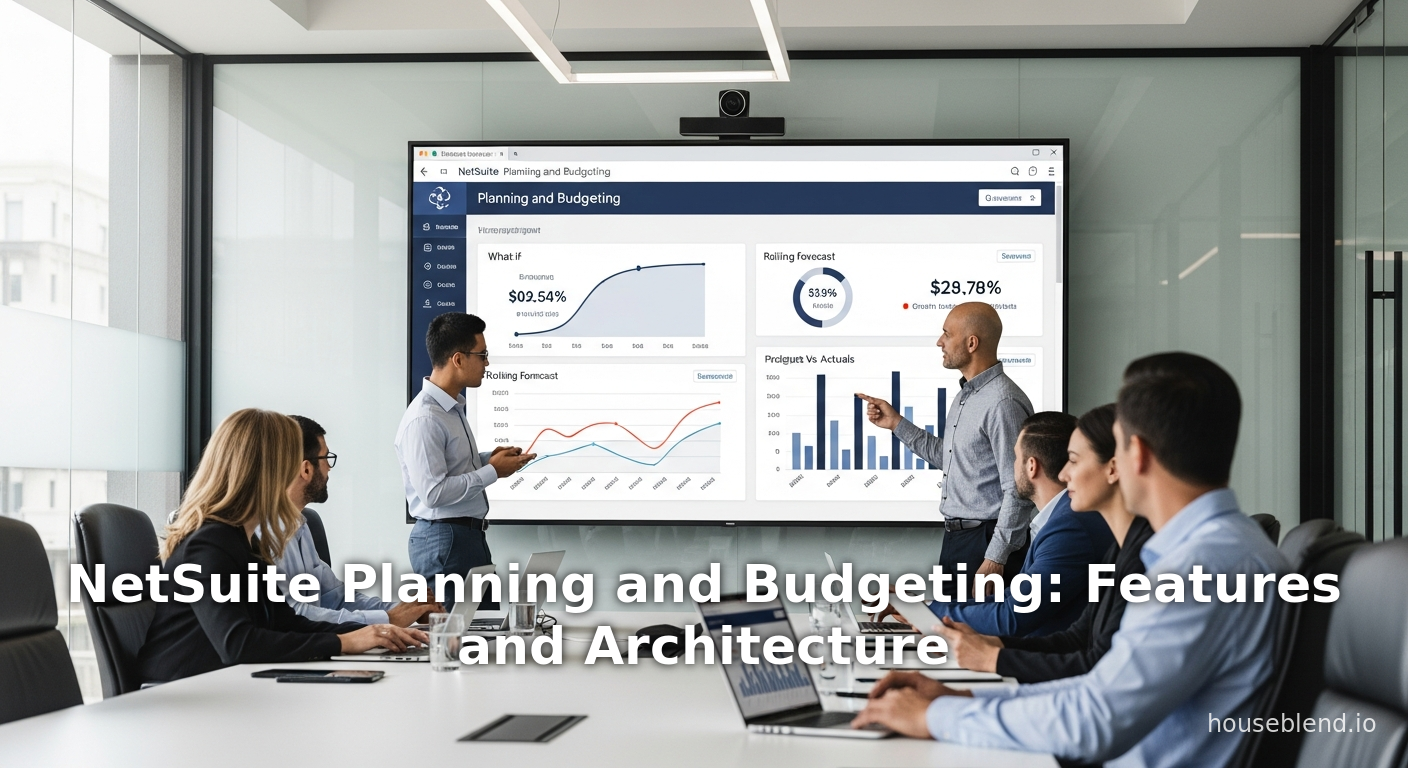 NetSuite Planning and Budgeting : Fonctionnalités et Architecture