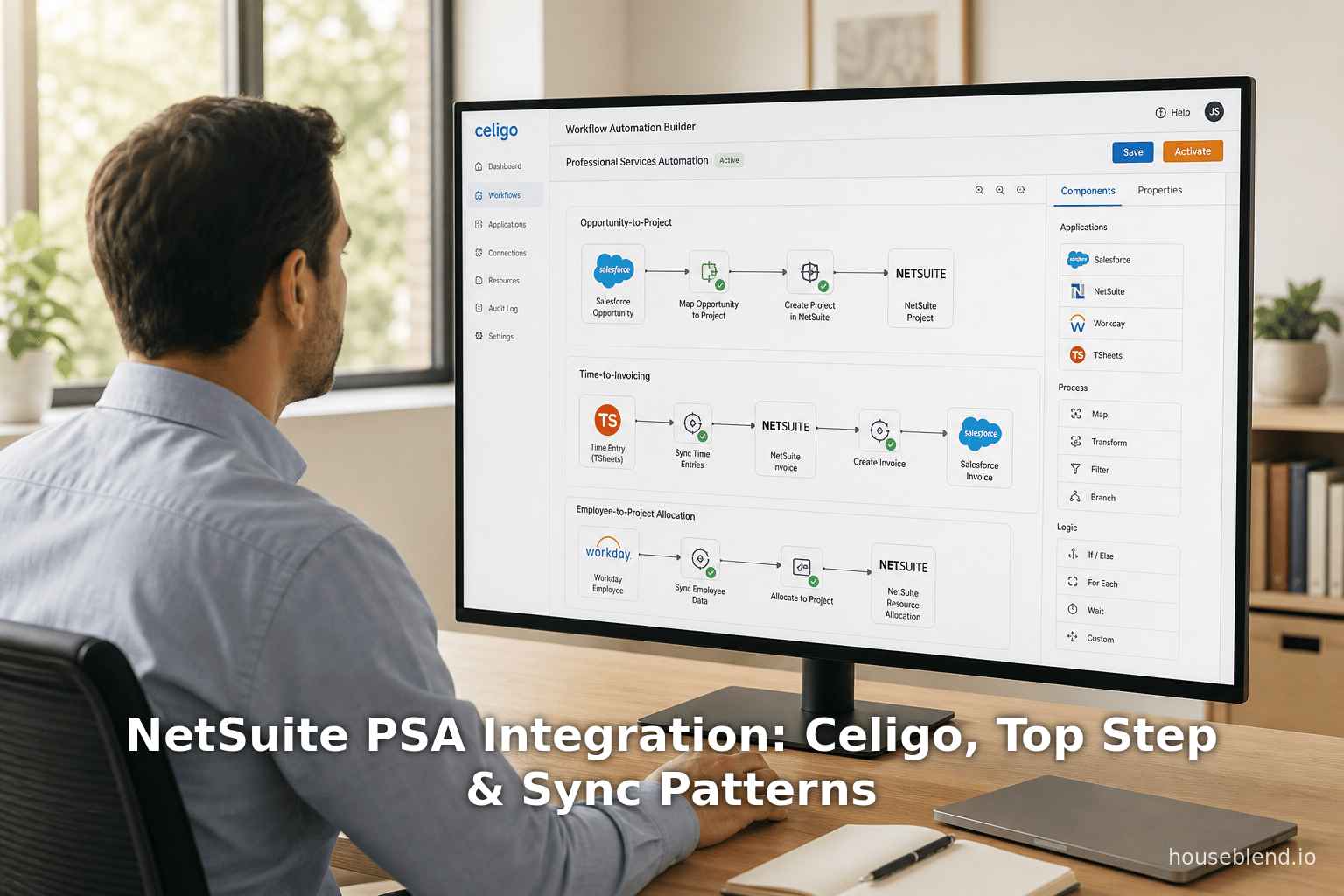 NetSuite PSA Integration: Celigo, Top Step & Sync Patterns