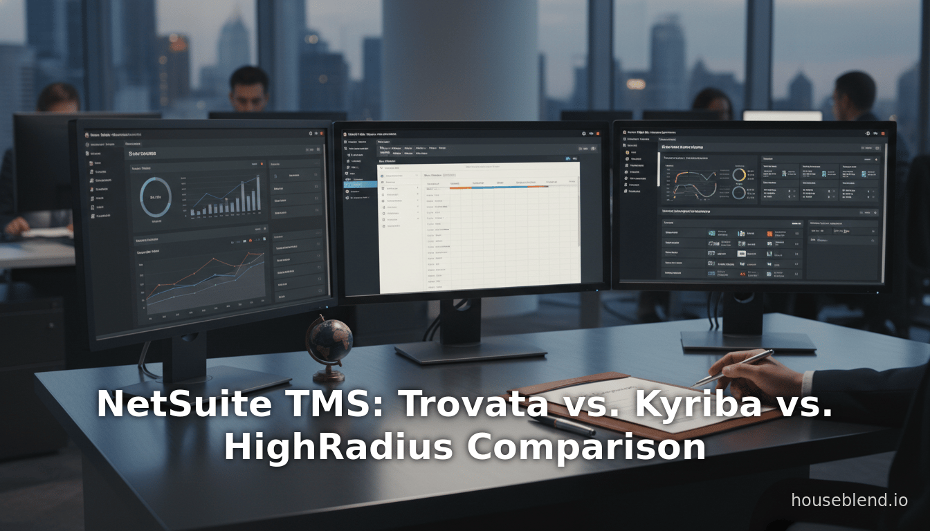 NetSuite TMS: Trovata vs. Kyriba vs. HighRadius Comparison