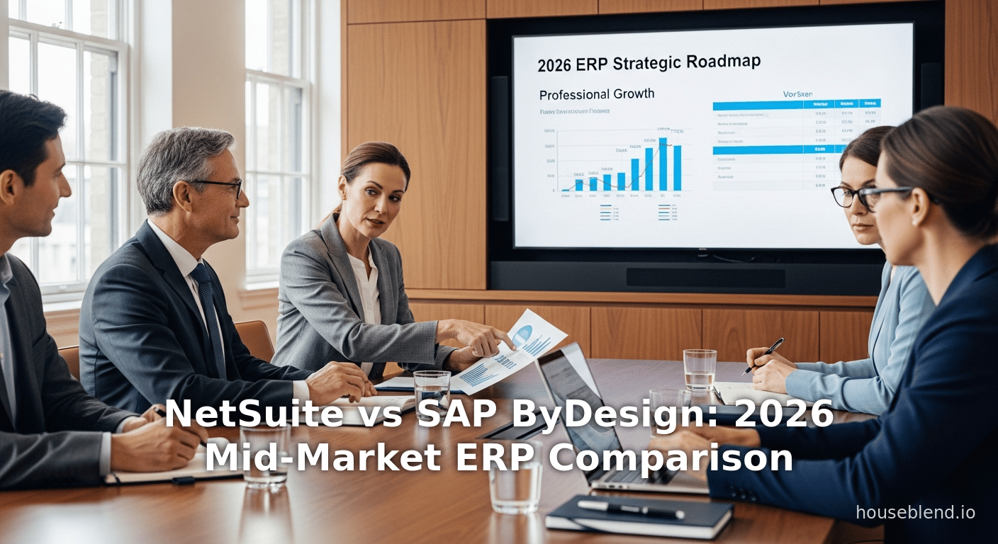 NetSuite vs SAP ByDesign : Comparatif ERP pour le marché intermédiaire 2026
