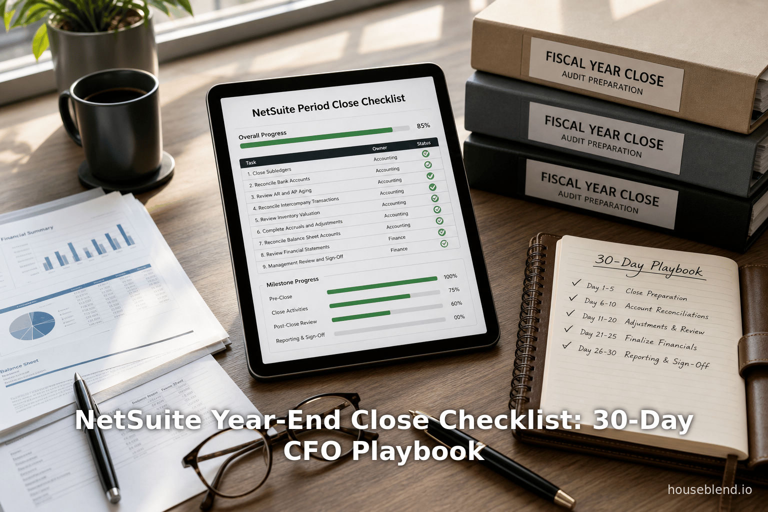 NetSuite Year-End Close Checklist: 30-Day CFO Playbook