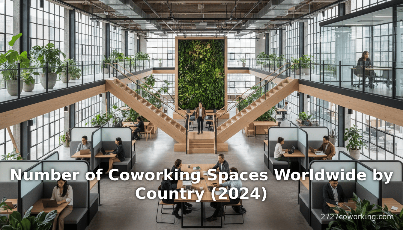 Number of Coworking Spaces Worldwide by Country (2024)