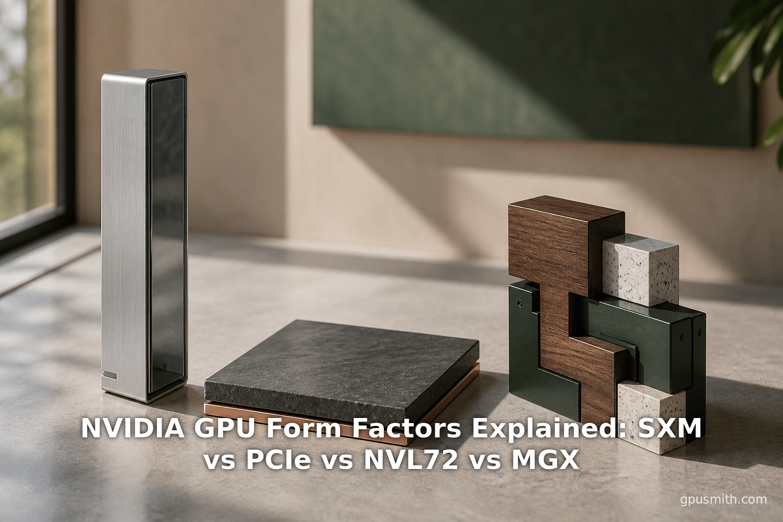 NVIDIA GPU Form Factors Explained: SXM vs PCIe vs NVL72 vs MGX