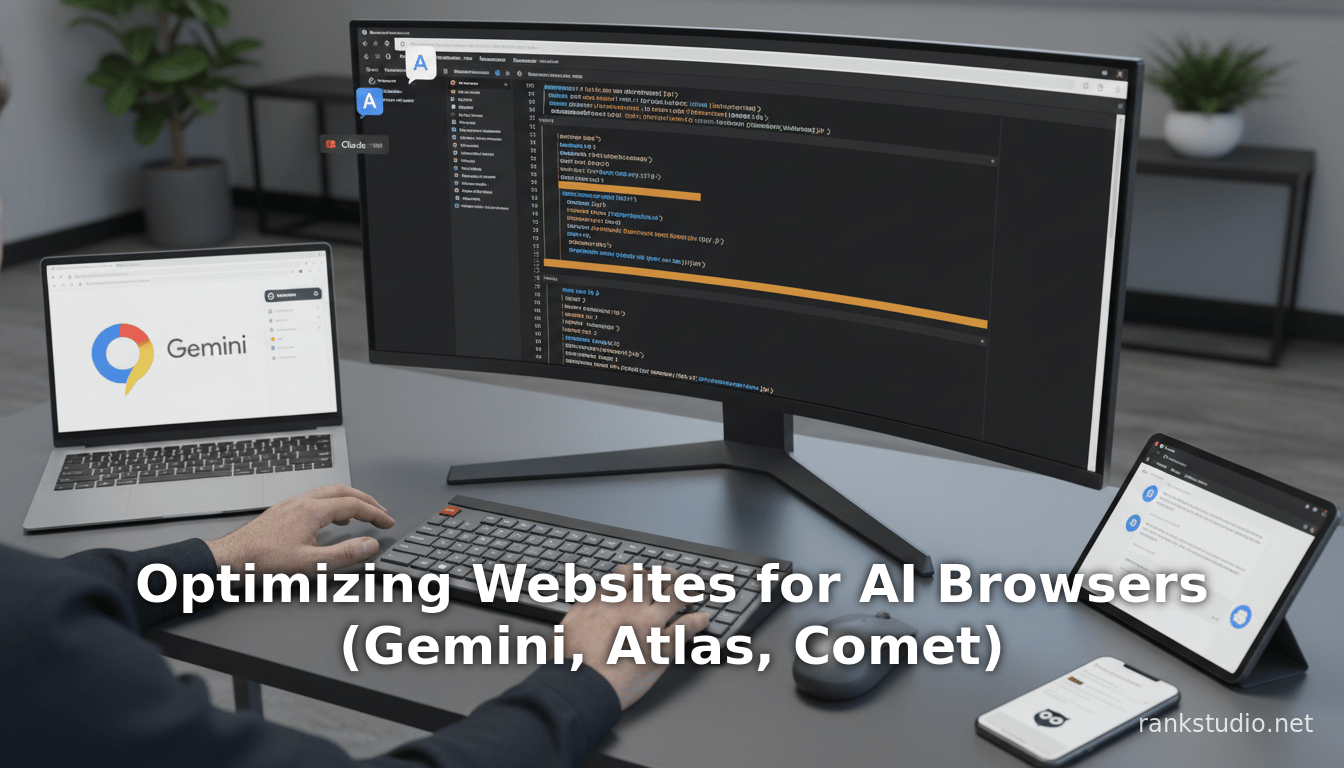 Optimiser les sites web pour les navigateurs IA (Gemini, Atlas, Comet)