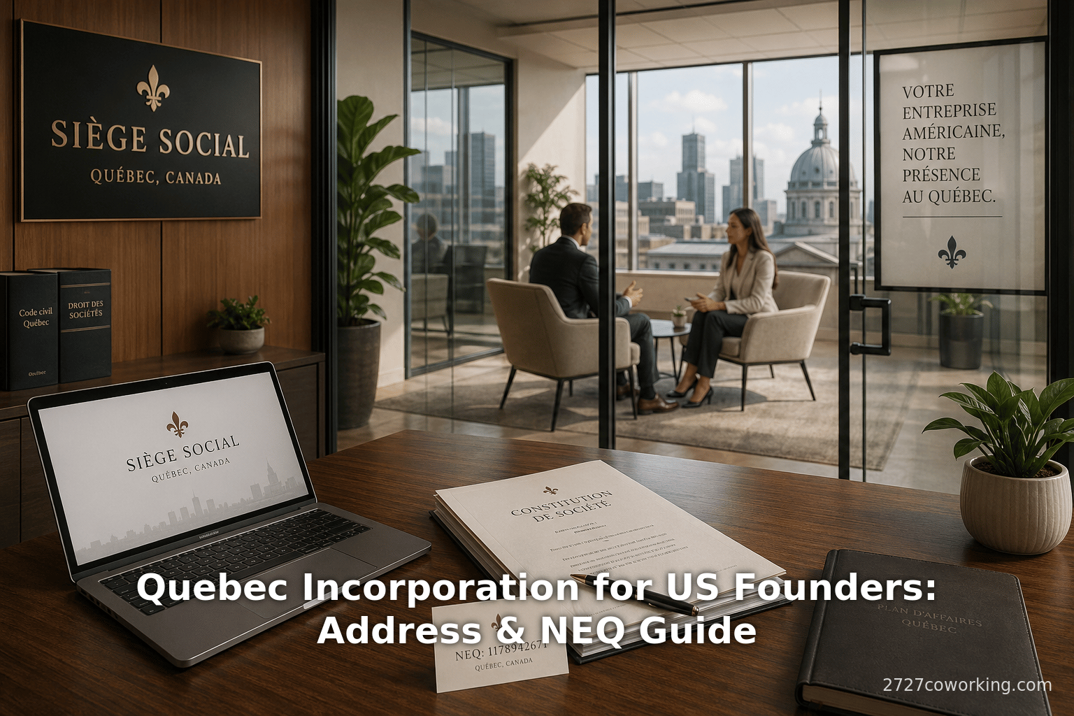 Quebec Incorporation for US Founders: Address & NEQ Guide