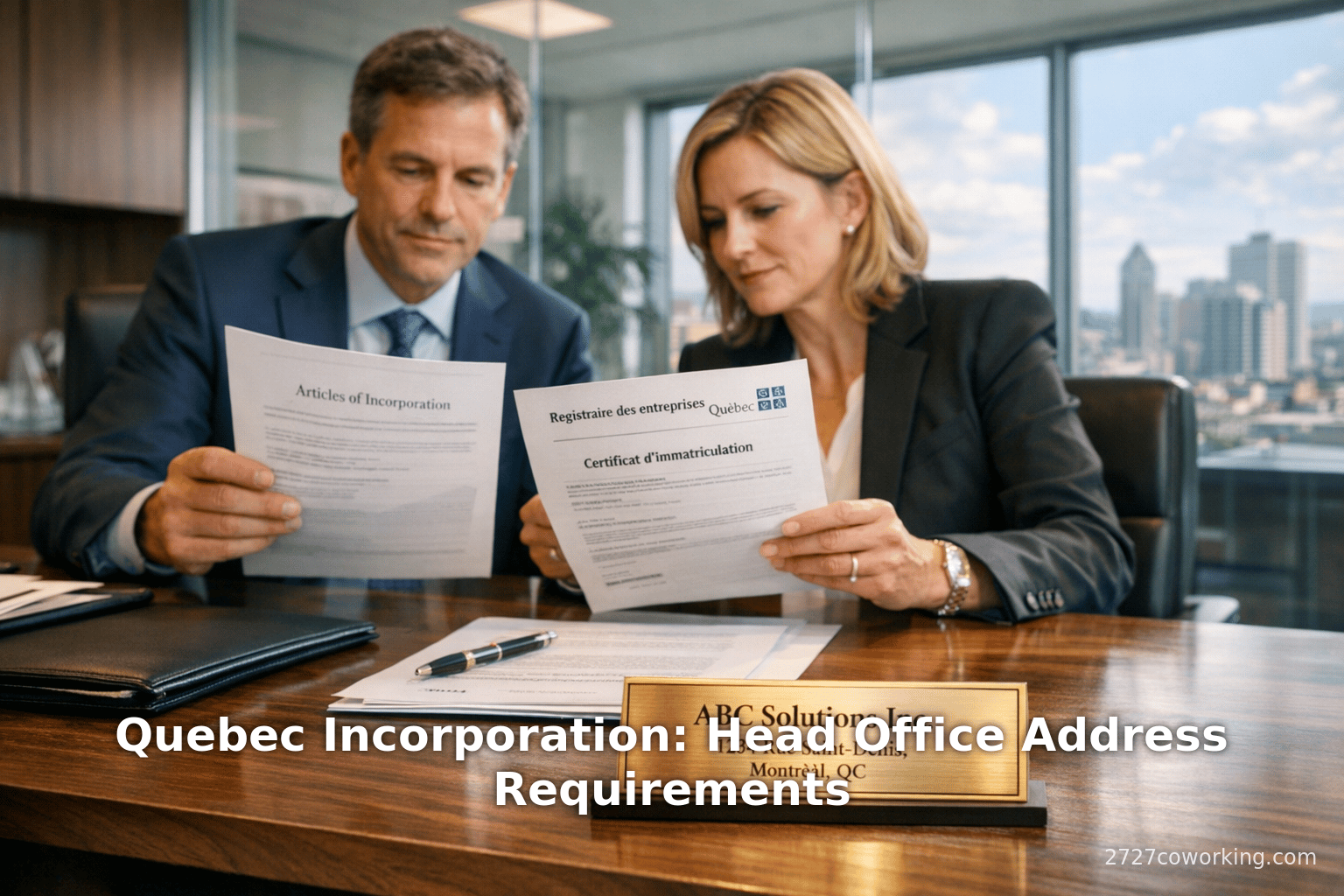 Quebec Incorporation: Head Office Address Requirements