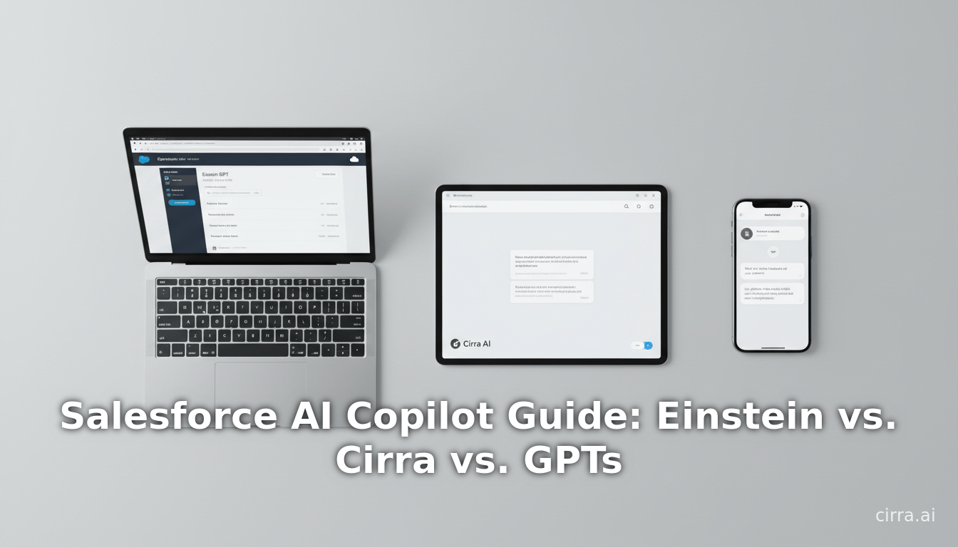 Salesforce AI Copilot Guide: Einstein vs. Cirra vs. GPTs