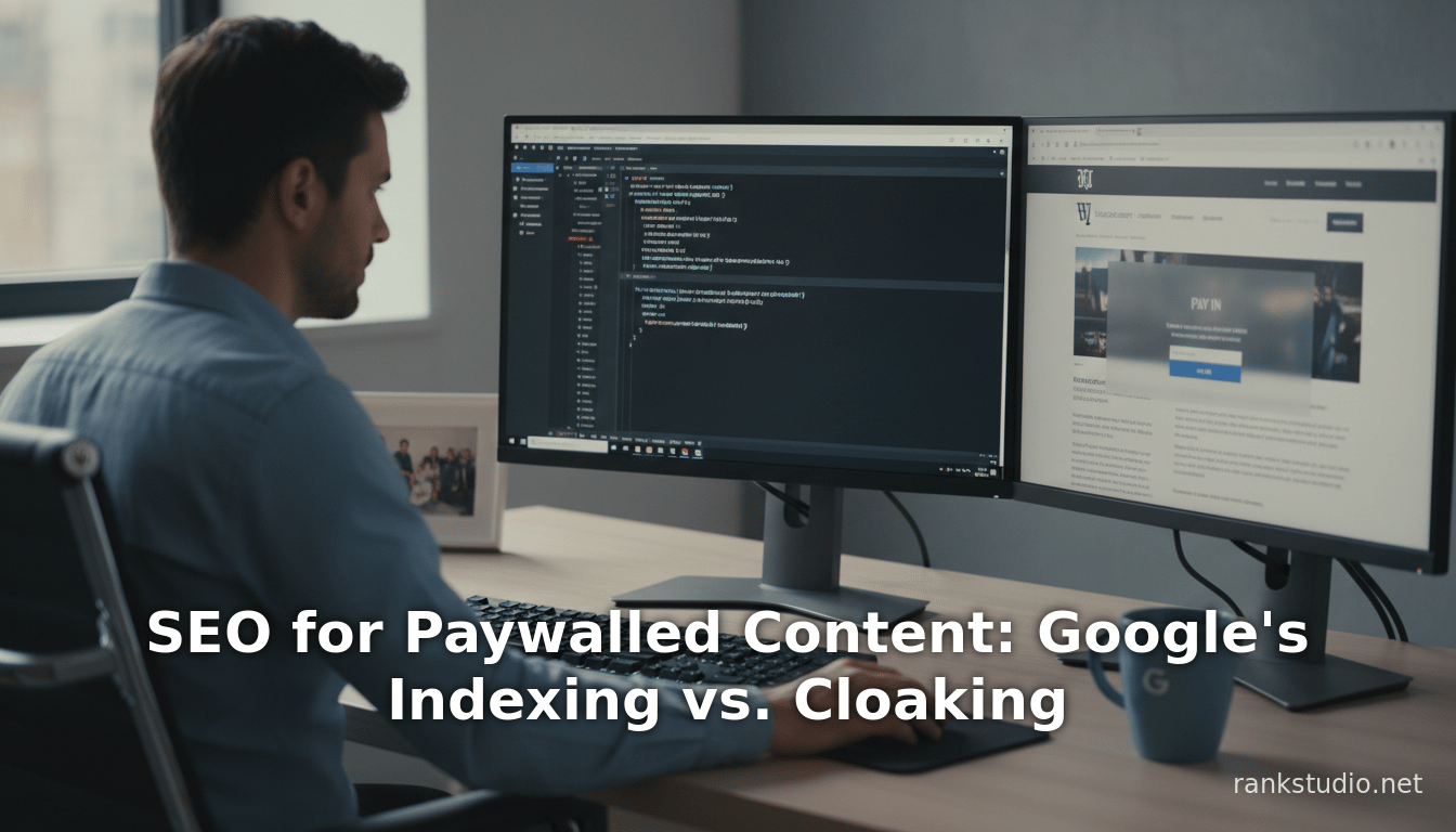 SEO for Paywalled Content: Google's Indexing vs. Cloaking