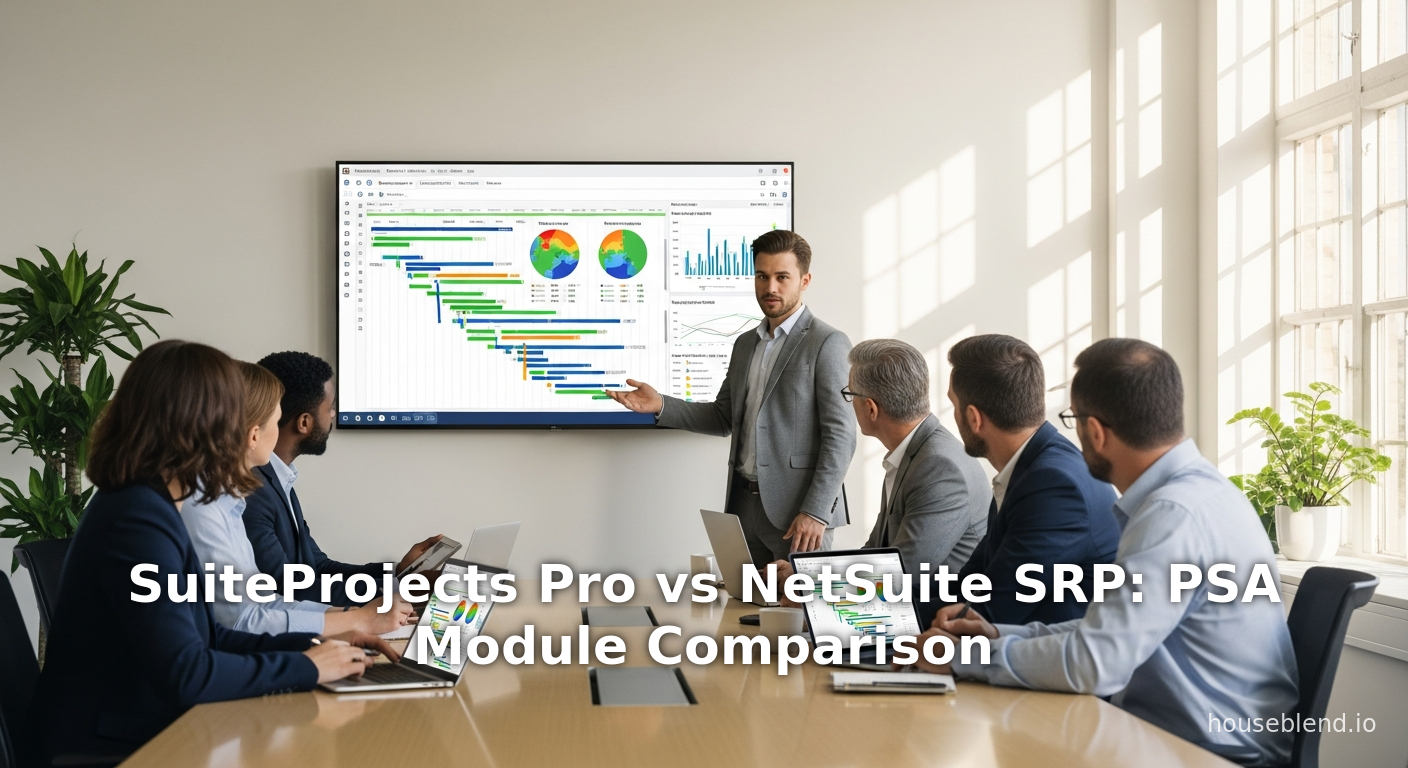 SuiteProjects Pro vs NetSuite SRP : Comparaison des modules PSA