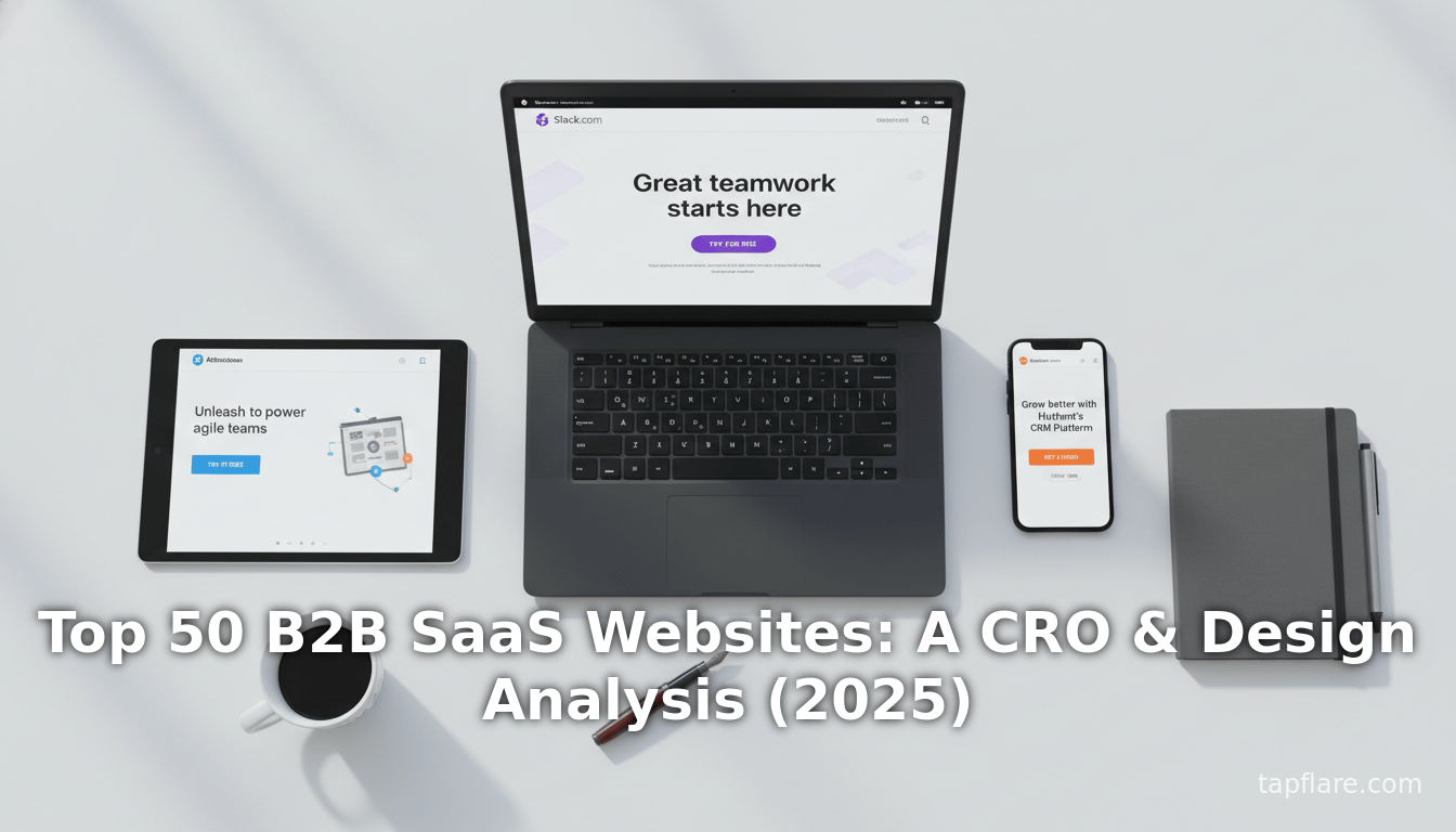 Top 50 B2B SaaS Websites: A CRO & Design Analysis (2025)