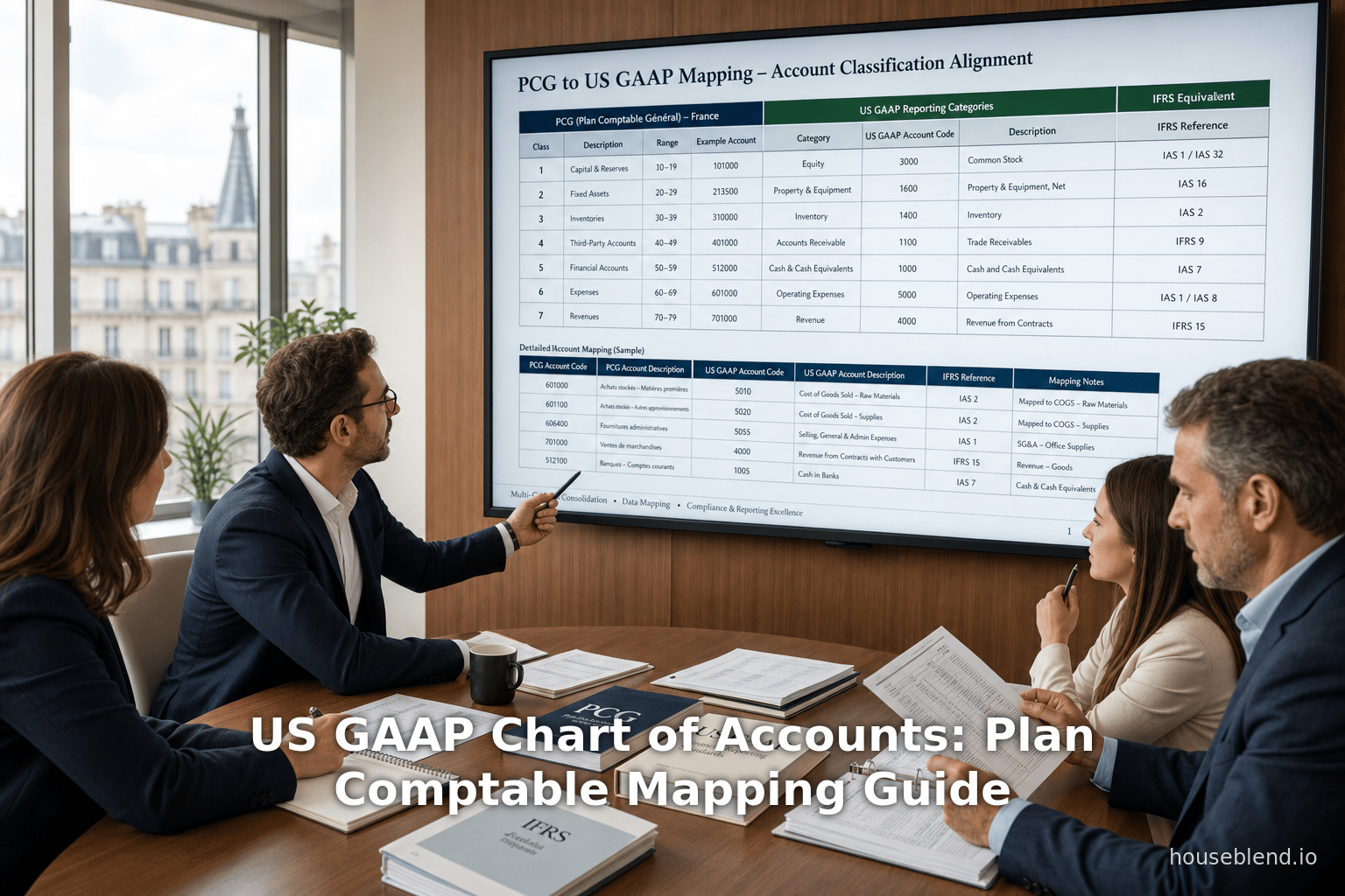 US GAAP Chart of Accounts: Plan Comptable Mapping Guide