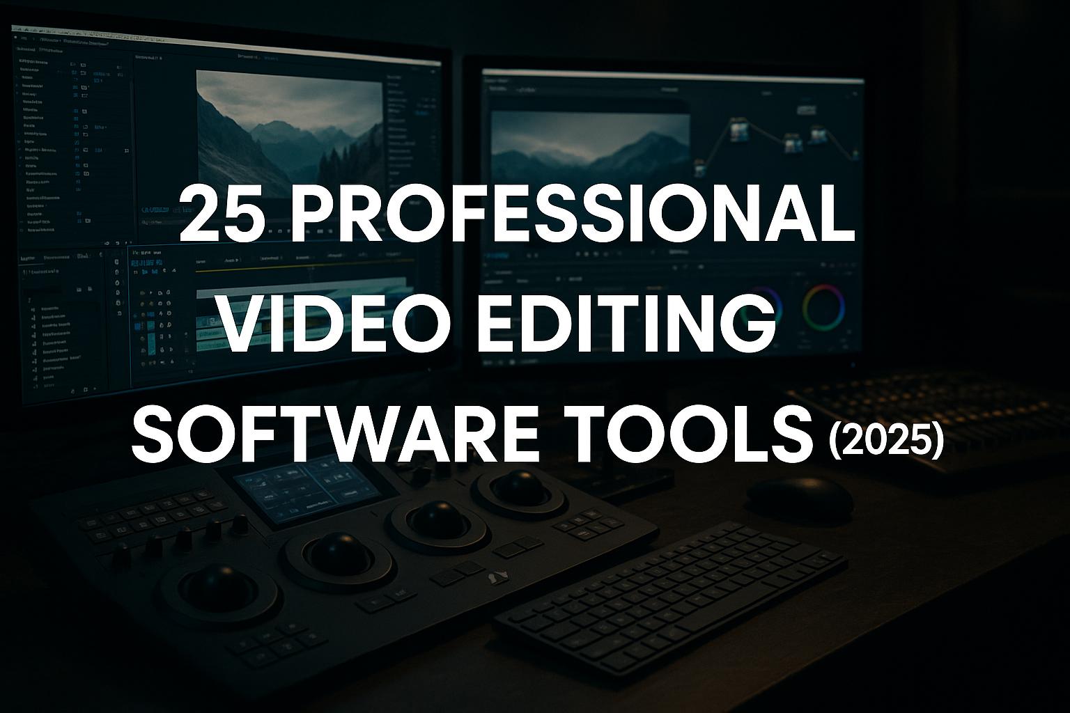 25 Professional Video Editing Software Tools (2025)