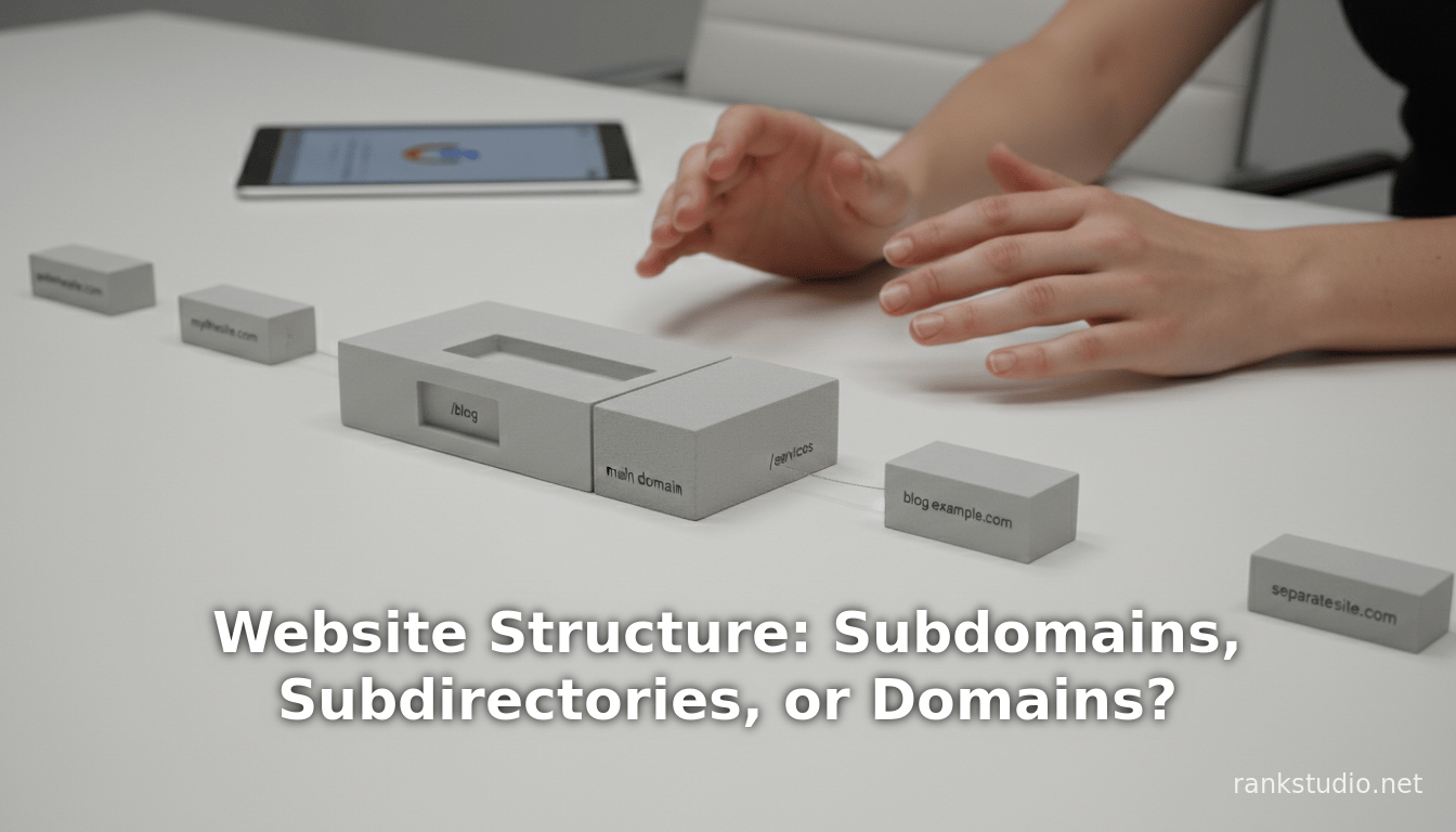 Website Structure: Subdomains, Subdirectories, or Domains?