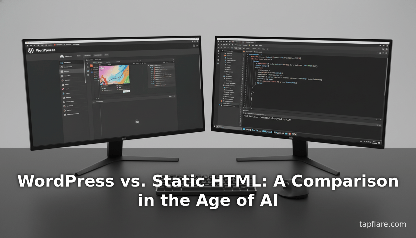 WordPress vs. Static HTML: A Comparison in the Age of AI