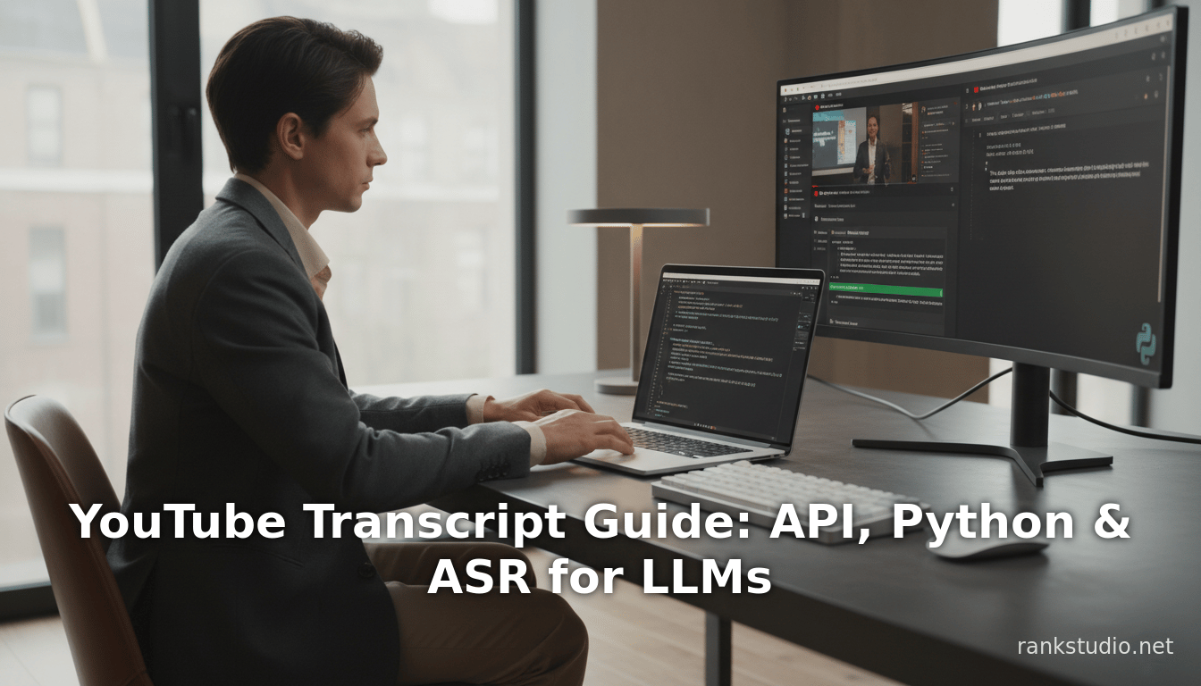 YouTube Transcript Guide: API, Python & ASR for LLMs